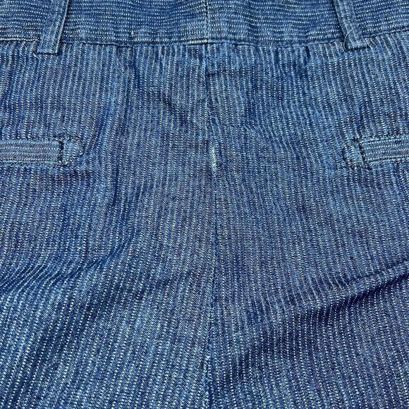 Cremieux chambray size 36 flat front pin striped shorts - Picture 6 of 6
